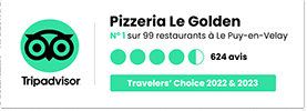 Notation 1er restaurant sur 99 au puy en velay avec 624 commentaires sur trip advisor pour le golden pizzeria